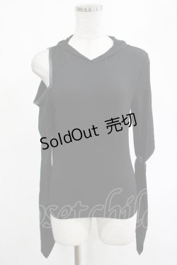 画像1: KILL STAR / Morwen Hooded Top XS 黒 H-25-02-19-2033-SL-TO-KB-ZS