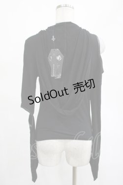 画像2: KILL STAR / Morwen Hooded Top XS 黒 H-25-02-19-2033-SL-TO-KB-ZS
