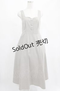 an another angelus / 変形スクエアネックジャンスカ Free BROWN×BK H-25-02-19-024-CA-OP-NS-ZH