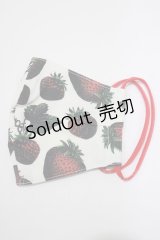 Q-pot. / Cloth Face Mask  ストロベリー H-25-02-20-055-QP-ZA-KB-ZH