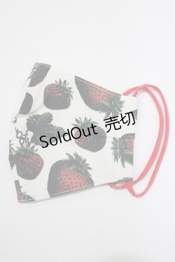 画像1: Q-pot. / Cloth Face Mask  ストロベリー H-25-02-20-055-QP-ZA-KB-ZH