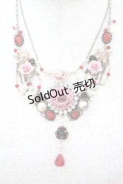 画像1: axes femme / ローズネックレス  ブラック H-25-02-20-1016-AX-AC-NS-ZH