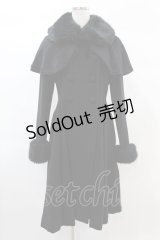 Mary Magdalene / ケープ付きミディコート Free ブラック H-25-02-20-1027-CL-CO-NS-ZH