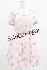MILK / アフタヌーンカップケーキパフドレス  ストロベリーピンク H-25-02-20-009-ML-OP-KB-ZH