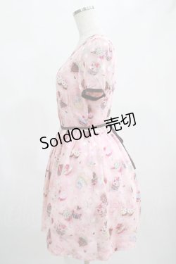 画像2: MILK / アフタヌーンカップケーキパフドレス  ストロベリーピンク H-25-02-20-009-ML-OP-KB-ZH