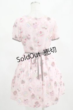 画像3: MILK / アフタヌーンカップケーキパフドレス  ストロベリーピンク H-25-02-20-009-ML-OP-KB-ZH