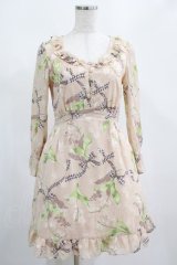 MILK / Lilybellシアードレス  ハニーベージュ H-25-02-20-010-ML-OP-NS-ZH