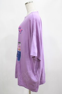 画像2: Candy Stripper / TOKIMEKI BIG Tシャツ  パープル H-25-02-21-044-PU-TO-KB-ZH