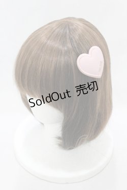 画像1: MILK / ハートバレッタ  ピンク H-25-02-21-1001-ML-AC-KB-ZH