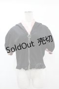 DARK IN LOVE / Alternative fashion cat haunt zipper top XL ブラック H-25-02-21-1050-PU-TO-KB-ZI