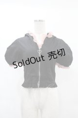 DARK IN LOVE / Alternative fashion cat haunt zipper top S ブラック H-25-02-21-1053-PU-TO-KB-ZI
