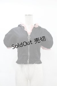DARK IN LOVE / Alternative fashion cat haunt zipper top S ブラック H-25-02-21-1053-PU-TO-KB-ZI