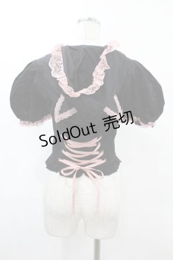 画像2: DARK IN LOVE / Alternative fashion cat haunt zipper top S ブラック H-25-02-21-1053-PU-TO-KB-ZI