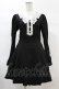 画像1: DARK IN LOVE / Gothic lolita doll longsleeves dress M ブラック H-25-02-21-1009-PU-OP-KB-ZH (1)
