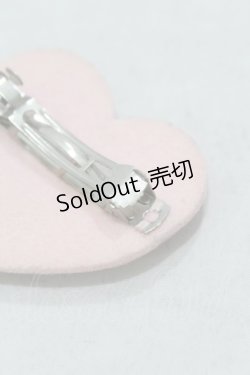 画像3: MILK / ハートバレッタ  ピンク H-25-02-21-1001-ML-AC-KB-ZH