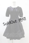 DARK IN LOVE / Magic girl purple line trims mini dress M ブラック H-25-02-21-1016-PU-OP-KB-OS