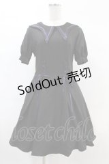 DARK IN LOVE / Magic girl purple line trims mini dress M ブラック H-25-02-21-1017-PU-OP-KB-ZI