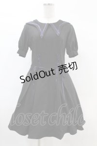 DARK IN LOVE / Magic girl purple line trims mini dress M ブラック H-25-02-21-1017-PU-OP-KB-ZI