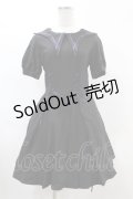 DARK IN LOVE / Magic girl purple line trims mini dress S ブラック H-25-02-21-1019-PU-OP-KB-ZI