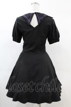 画像2: DARK IN LOVE / Magic girl purple line trims mini dress S ブラック H-25-02-21-1019-PU-OP-KB-ZI