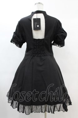 画像2: DARK IN LOVE / Gothic lolita hearted lace up midi dress L ブラック H-25-02-21-1021-PU-OP-KB-ZH