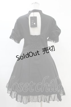 画像2: DARK IN LOVE / Gothic lolita hearted lace up midi dress L ブラック H-25-02-21-1021-PU-OP-KB-ZH