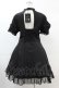 画像2: DARK IN LOVE / Gothic lolita hearted lace up midi dress L ブラック H-25-02-21-1021-PU-OP-KB-ZH (2)
