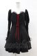 画像1: DARK IN LOVE / Heart to heart valentine date princess dress L ブラック×レッド H-25-02-21-1024-PU-OP-KB-ZH (1)