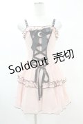 DARK IN LOVE / Pink doll moon strap dress XS ピンク H-25-02-21-1026-PU-OP-KB-ZI