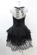 画像2: DARK IN LOVE / Gothic striped big cross prom dress L ブラック H-25-02-21-1028-PU-OP-KB-ZH (2)