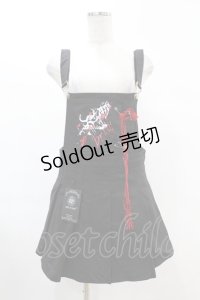 DARK IN LOVE / Blood devil strap pleated dress L ブラック H-25-02-21-1029-PU-OP-KB-ZH