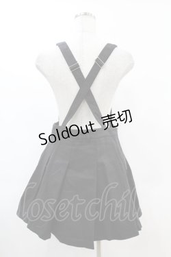 画像2: DARK IN LOVE / Blood devil strap pleated dress L ブラック H-25-02-21-1029-PU-OP-KB-ZH