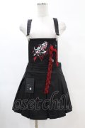 DARK IN LOVE / Blood devil strap pleated dress M ブラック H-25-02-21-1030-PU-OP-KB-ZH
