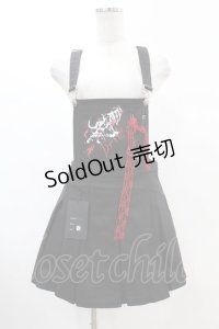 DARK IN LOVE / Blood devil strap pleated dress M ブラック H-25-02-21-1030-PU-OP-KB-ZH