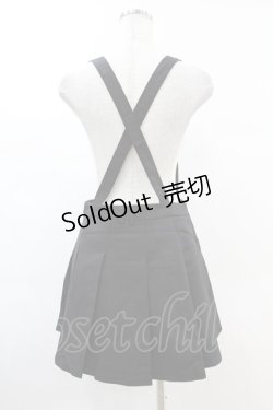 画像2: DARK IN LOVE / Blood devil strap pleated dress M ブラック H-25-02-21-1030-PU-OP-KB-ZH