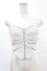 画像1: DARK IN LOVE / Punk white rib-chain zipper corset S ホワイト H-25-02-21-1038-PU-TO-KB-ZH (1)