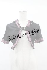DARK IN LOVE / Gothic lolita pink plaid cat ear hoody cape S ブラック×ピンク H-25-02-21-1042-PU-TO-KB-ZY