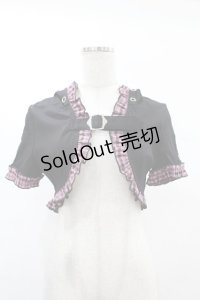 DARK IN LOVE / Gothic lolita pink plaid cat ear hoody cape S ブラック×ピンク H-25-02-21-1042-PU-TO-KB-ZY