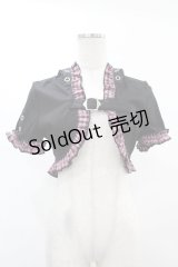 DARK IN LOVE / Gothic lolita pink plaid cat ear hoody cape S ブラック×ピンク H-25-02-21-1044-PU-TO-KB-ZI
