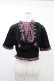 画像2: DARK IN LOVE / Gothic lolita pink plaid cat ear hoody cape XL ブラック×ピンク H-25-02-21-1046-PU-TO-KB-OS (2)