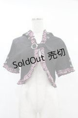 DARK IN LOVE / Gothic lolita pink plaid cat ear hoody cape XL ブラック×ピンク H-25-02-21-1047-PU-TO-KB-ZS