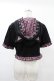 画像2: DARK IN LOVE / Gothic lolita pink plaid cat ear hoody cape XL ブラック×ピンク H-25-02-21-1047-PU-TO-KB-ZS (2)