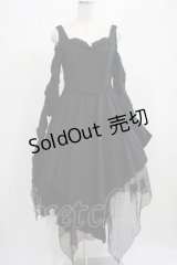 alice auaa / ガーゼレイヤードワンピース 3（約9号） ブラック H-25-02-21-005-AA-OP-KB-ZH