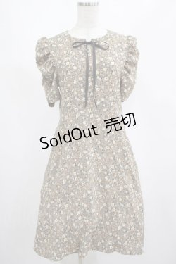 画像1: Fi.n.t / 小花柄パワショルワンピース Free D/BEIGE H-25-02-22-033-CA-OP-NS-ZH