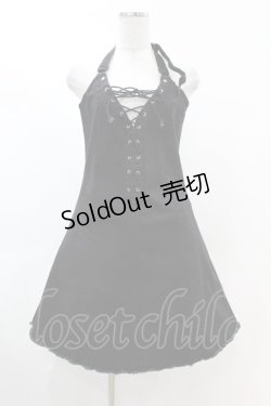画像1: KILL STAR / Subzero Halter Dress M ブラック H-25-02-22-1014-SL-OP-KB-ZI