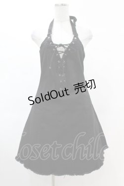 画像1: KILL STAR / Subzero Halter Dress S ブラック H-25-02-22-1015-SL-OP-KB-ZH