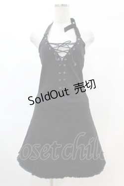 画像1: KILL STAR / Subzero Halter Dress XS ブラック H-25-02-22-1017-SL-OP-KB-ZS