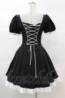 画像2: DARK IN LOVE / Magic doll black white rebel dress S ブラック H-25-02-22-1020-PU-OP-KB-ZI