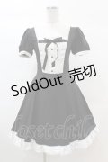 DARK IN LOVE / Magic doll black white rebel dress XS ブラック H-25-02-22-1021-PU-OP-KB-ZI
