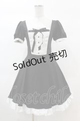 DARK IN LOVE / Magic doll black white rebel dress XS ブラック H-25-02-22-1021-PU-OP-KB-ZI